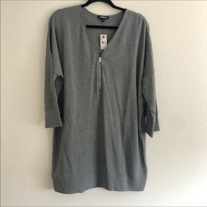 NWT GREY Express Zip Sweatshirt Dress